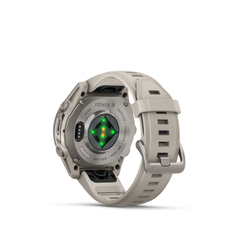 GARMIN Fenix 9, 43mm, Nebelgrau/Titan mit Silikon-Armband (010-04761-01)